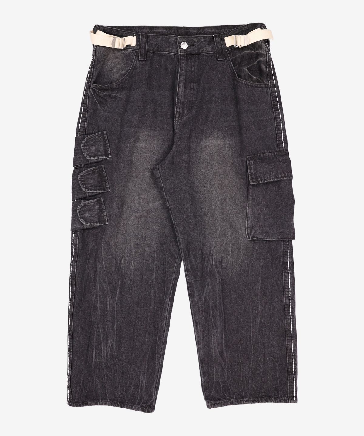 트루릴리젼(TRUERELIGION) BULLET POCKET DENIM PANTS BLACK 36