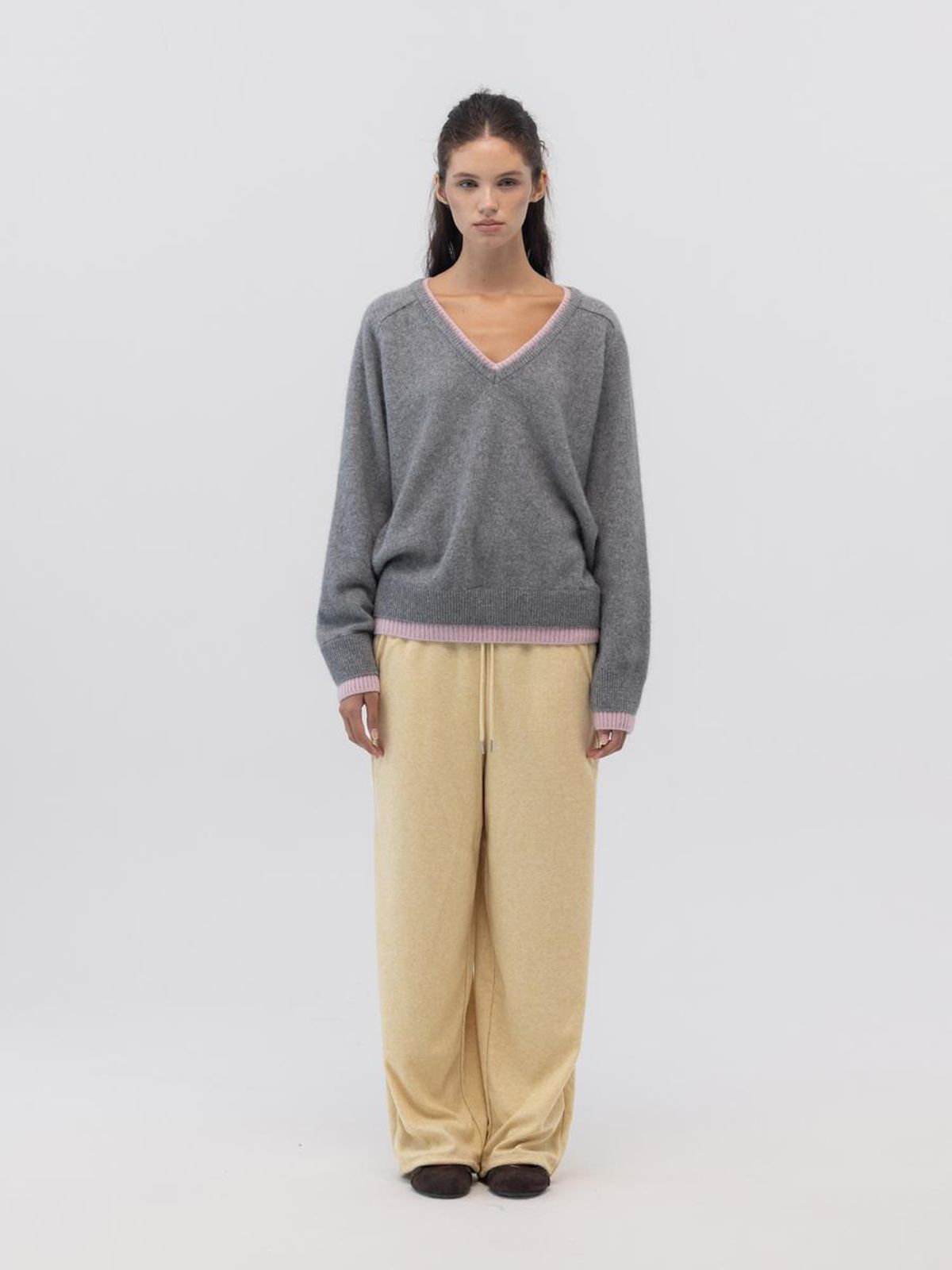 글로니(GLOWNY) SNUG TERRY STRING PANTS (YELLOW)