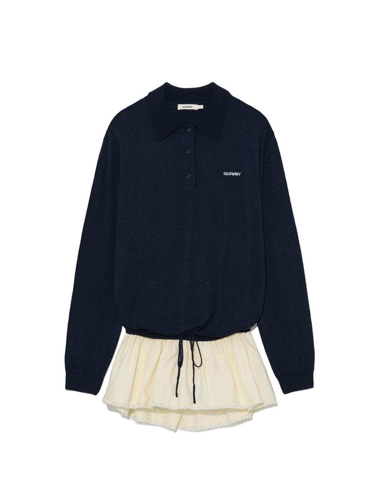 글로니(GLOWNY) NEST POLO MINI DRESS (NAVY)