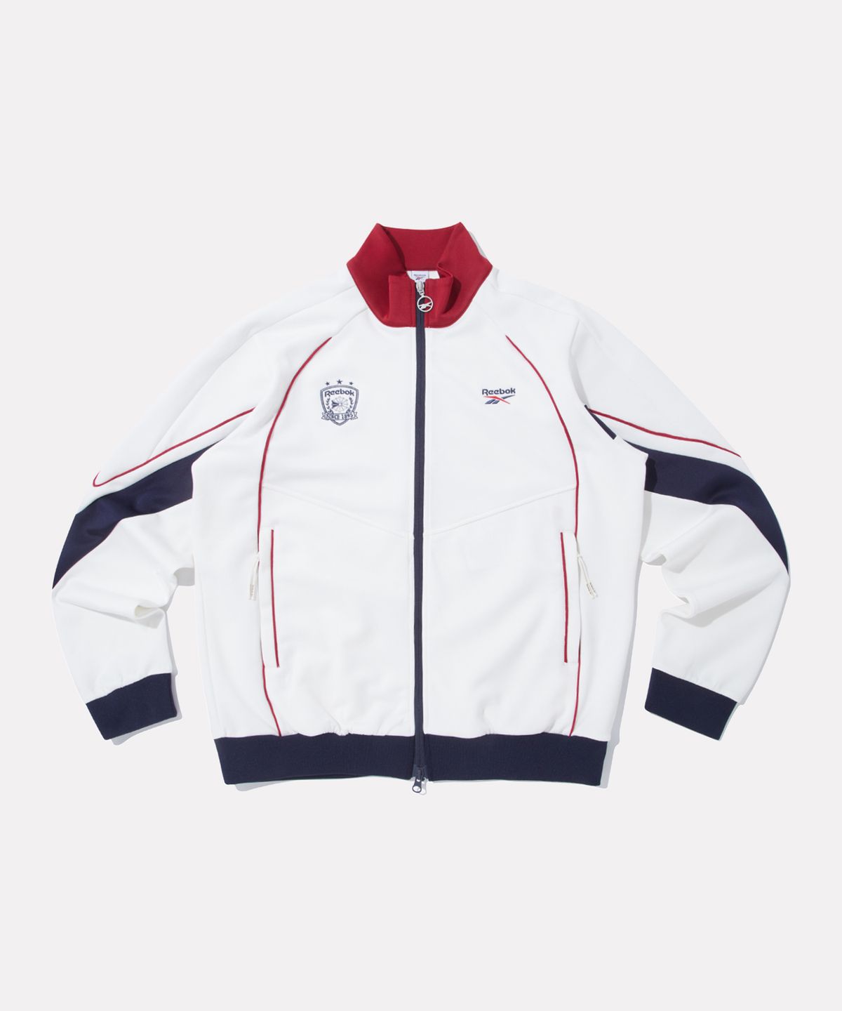 리복(REEBOK) 벡터 라인 저지 트랙 탑 - 오프 화이트