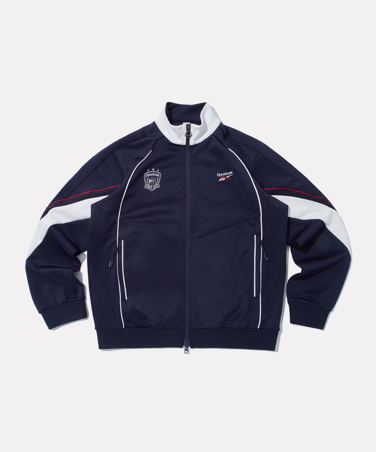 리복(REEBOK) 벡터 라인 저지 트랙 탑 - 네이비