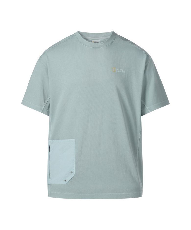 가먼트다잉 포켓 반팔 티셔츠 SAGE GREEN