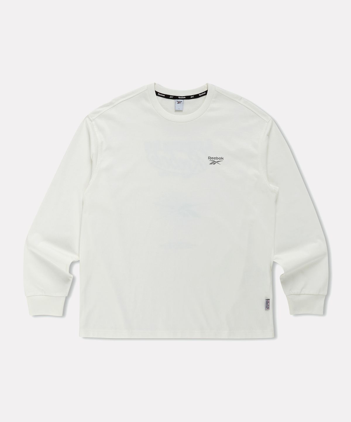 리복(REEBOK) 레거시 그래픽 긴팔티 - 화이트