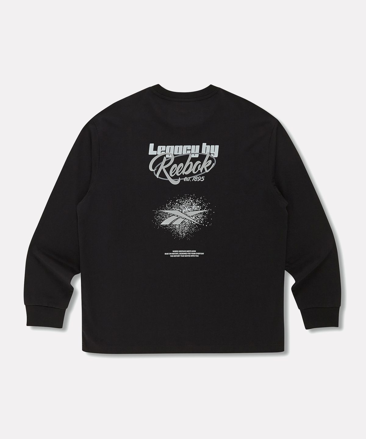 리복(REEBOK) 레거시 그래픽 긴팔티 - 블랙