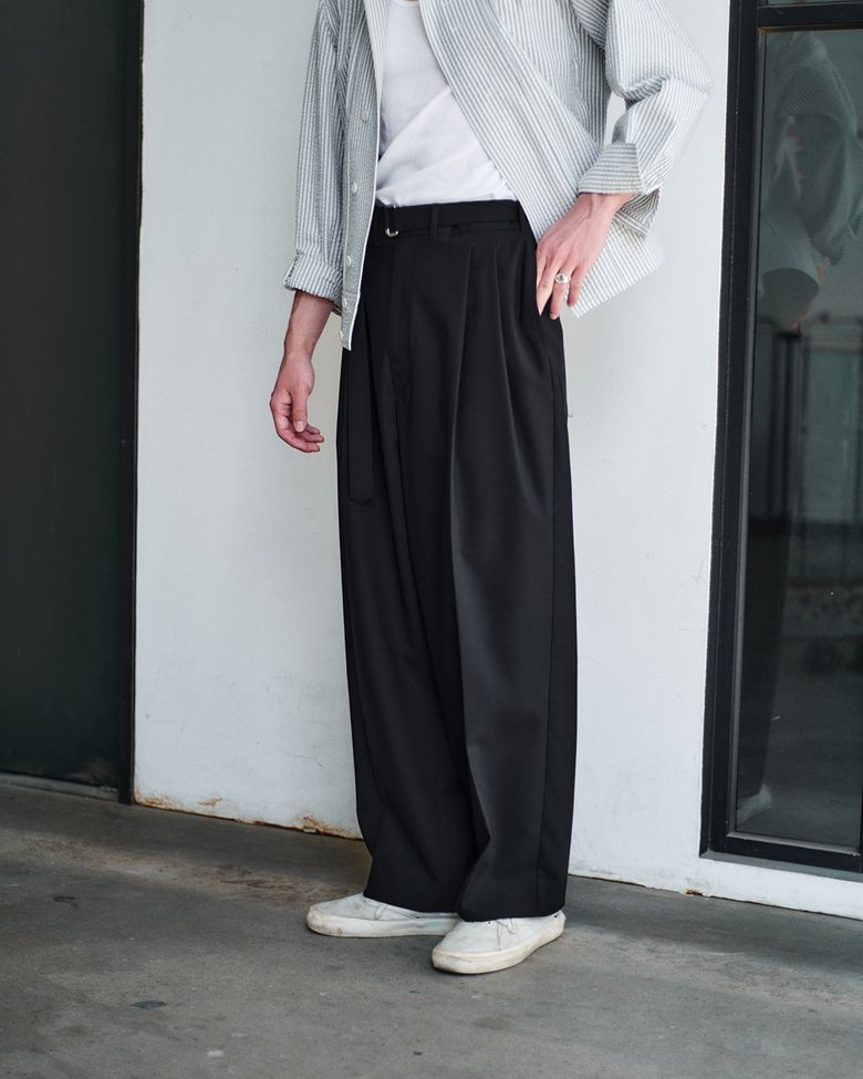 PIANO PANTS _ black wool