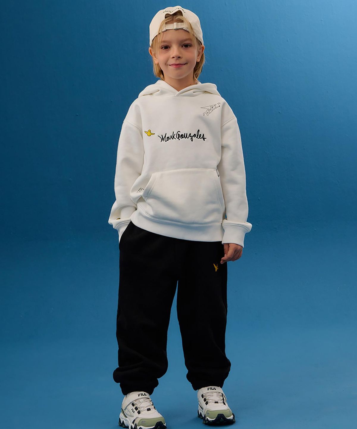 마크곤잘레스 키즈(MARK GONZALES KIDS) 곤잘레스 에션설 조거 팬츠_블랙_MG54PJ01BK