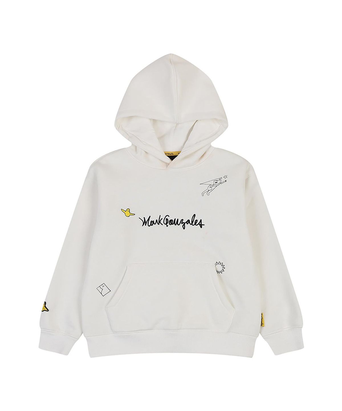 마크곤잘레스 키즈(MARK GONZALES KIDS) 곤잘레스 프린트 후드 티셔츠_화이트_MG54TH01WH