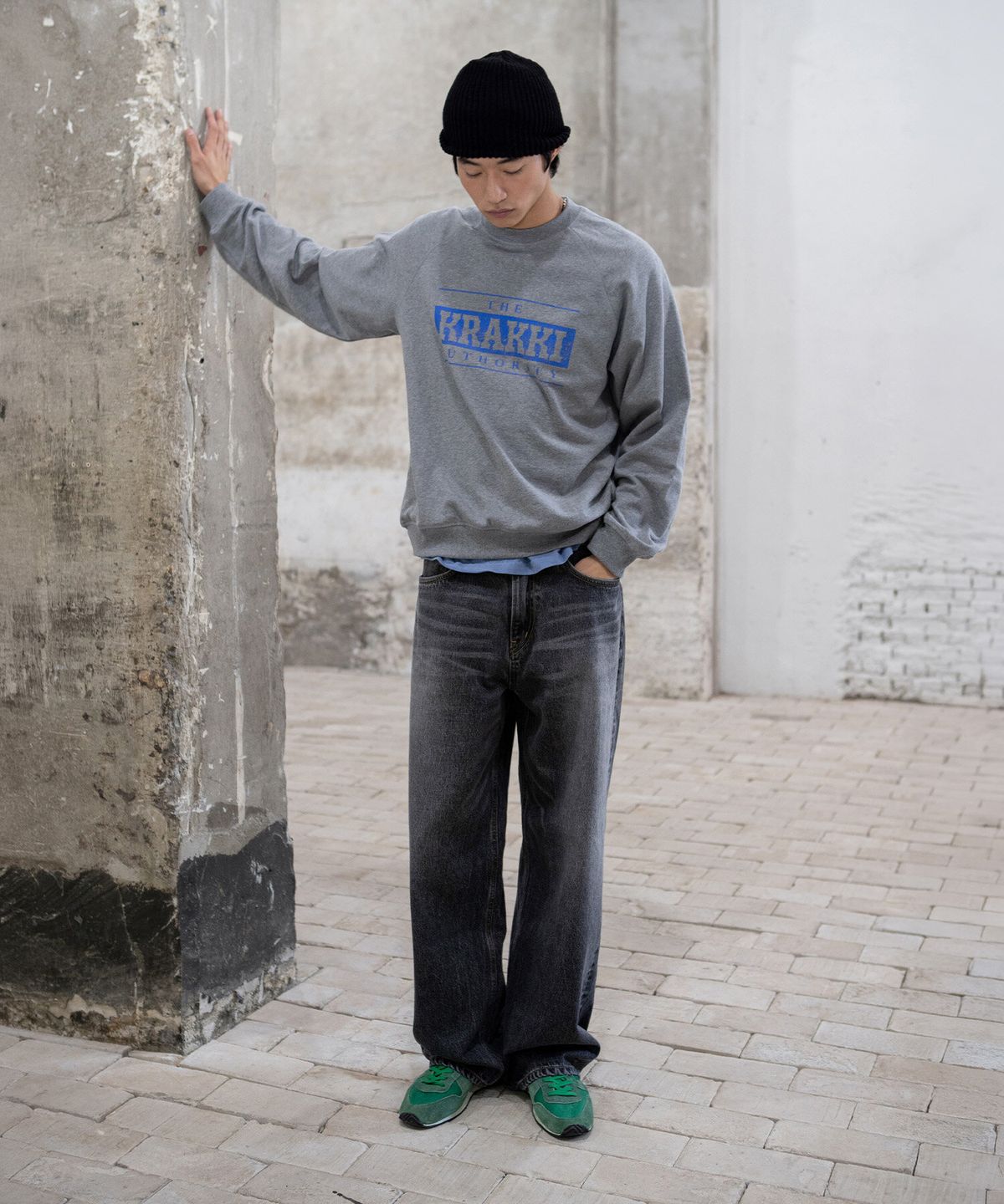 크래키(KRAKKI) [Men] Loose Fit Denim Pants_Black [KR266PMN952]