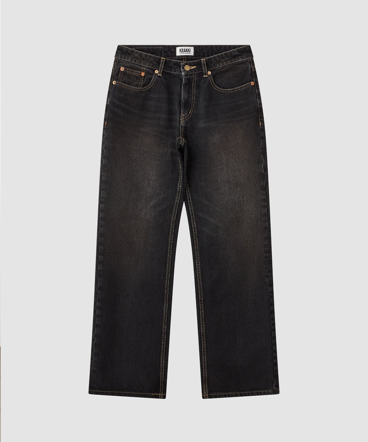 크래키(KRAKKI) [Women] Low-Waist Denim Pants_Black [KR266PWN972]