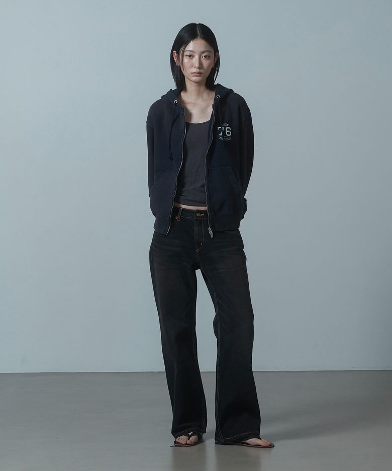 [Women] Low-Waist Denim Pants_Black [KR266PWN972]