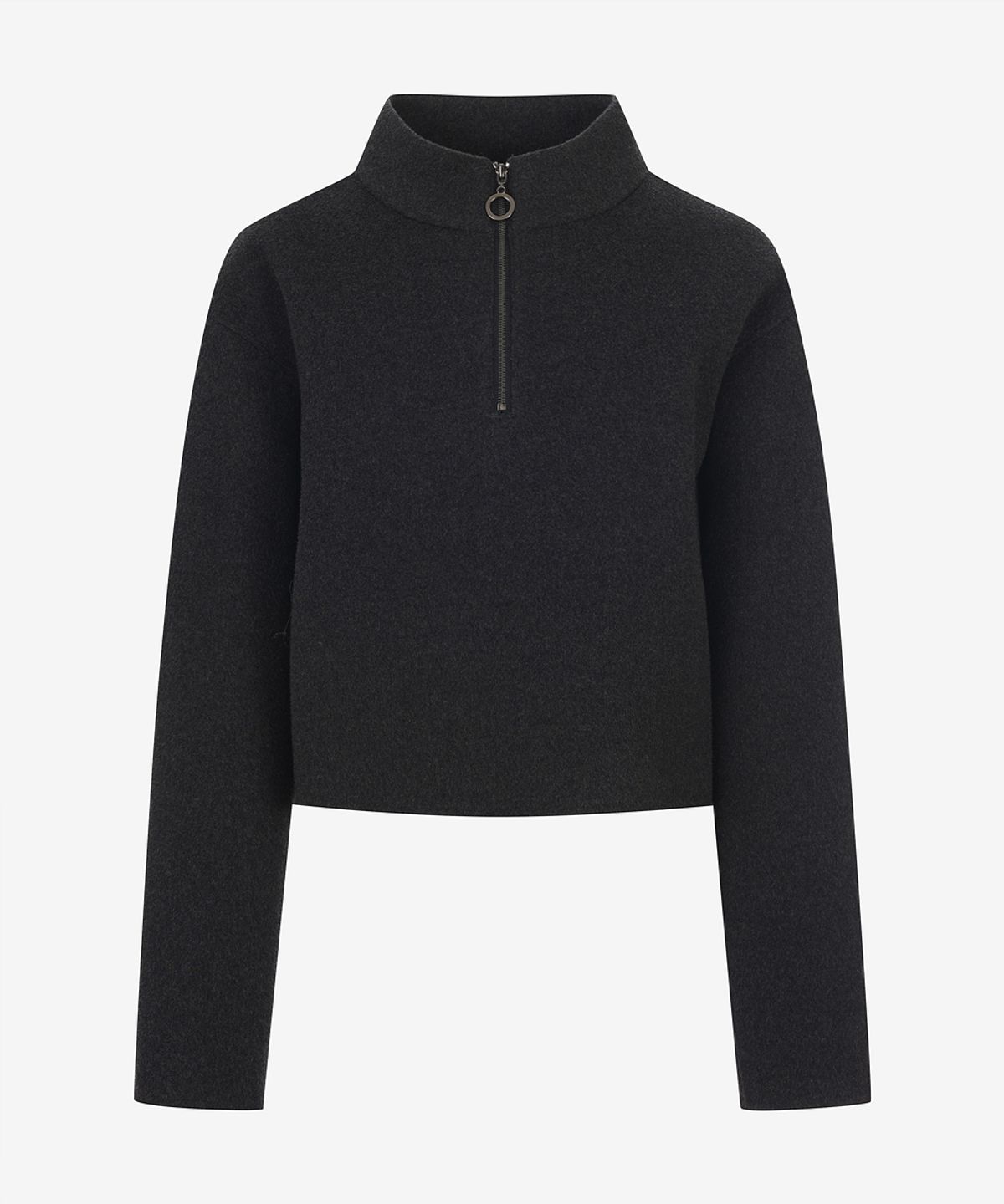 지이크 서촌 하우스(SIEG SEOCHON HAUS) [Women] High-Neck Handmade Zip-Up T-Shirt (PPIBX8414)