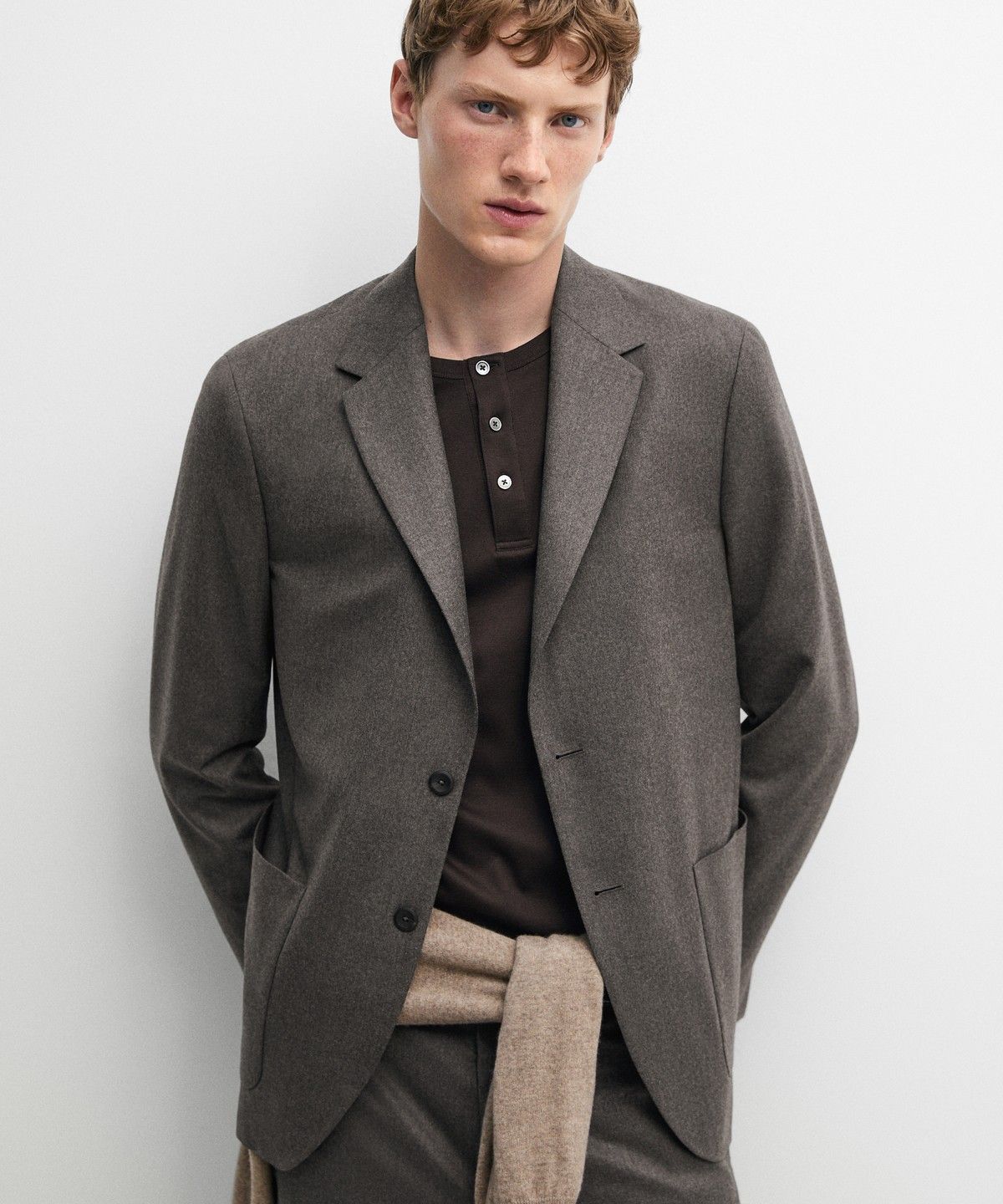 마시모두띠(MASSIMO DUTTI) 100% 울 수트 블레이저