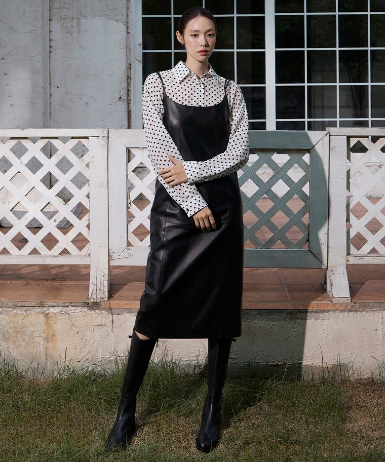 [최미나수 PICK] [Women] Lambskin Dress (PPGDH9406)