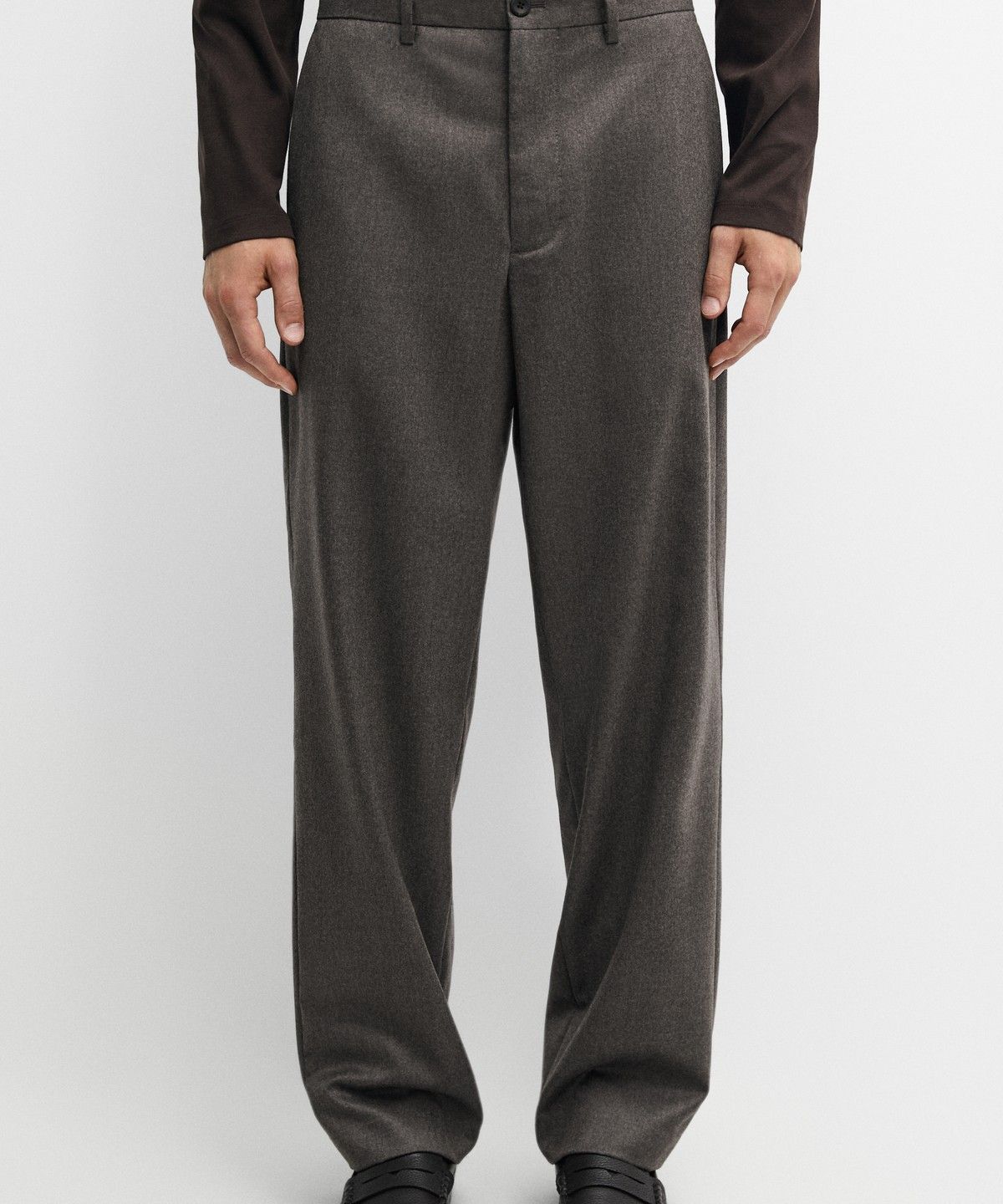 마시모두띠(MASSIMO DUTTI) 100% 울 수트 팬츠