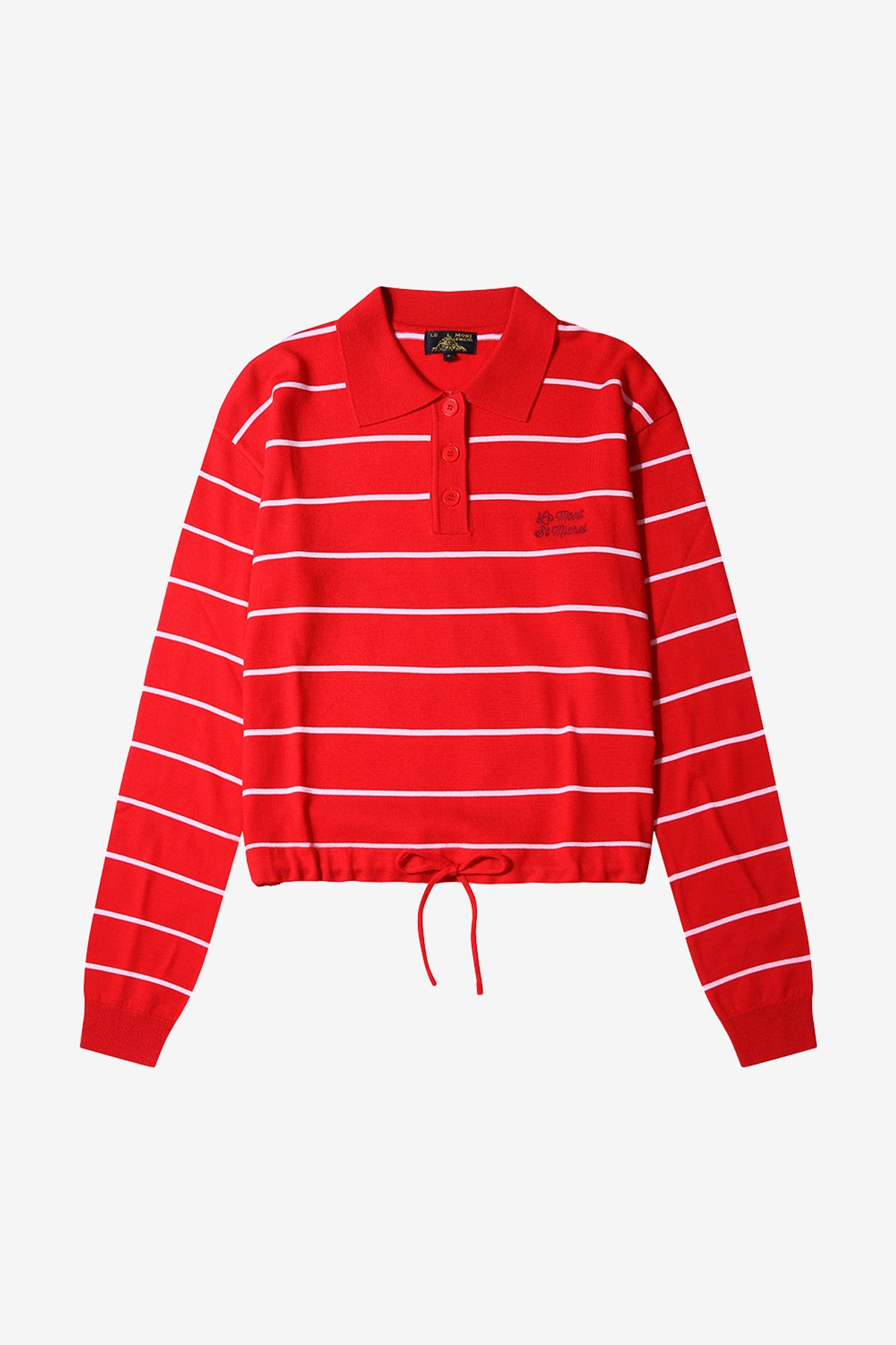 르몽생미셸(LE MONT ST MICHEL) STESSY-STRIPED SWEATER-Red