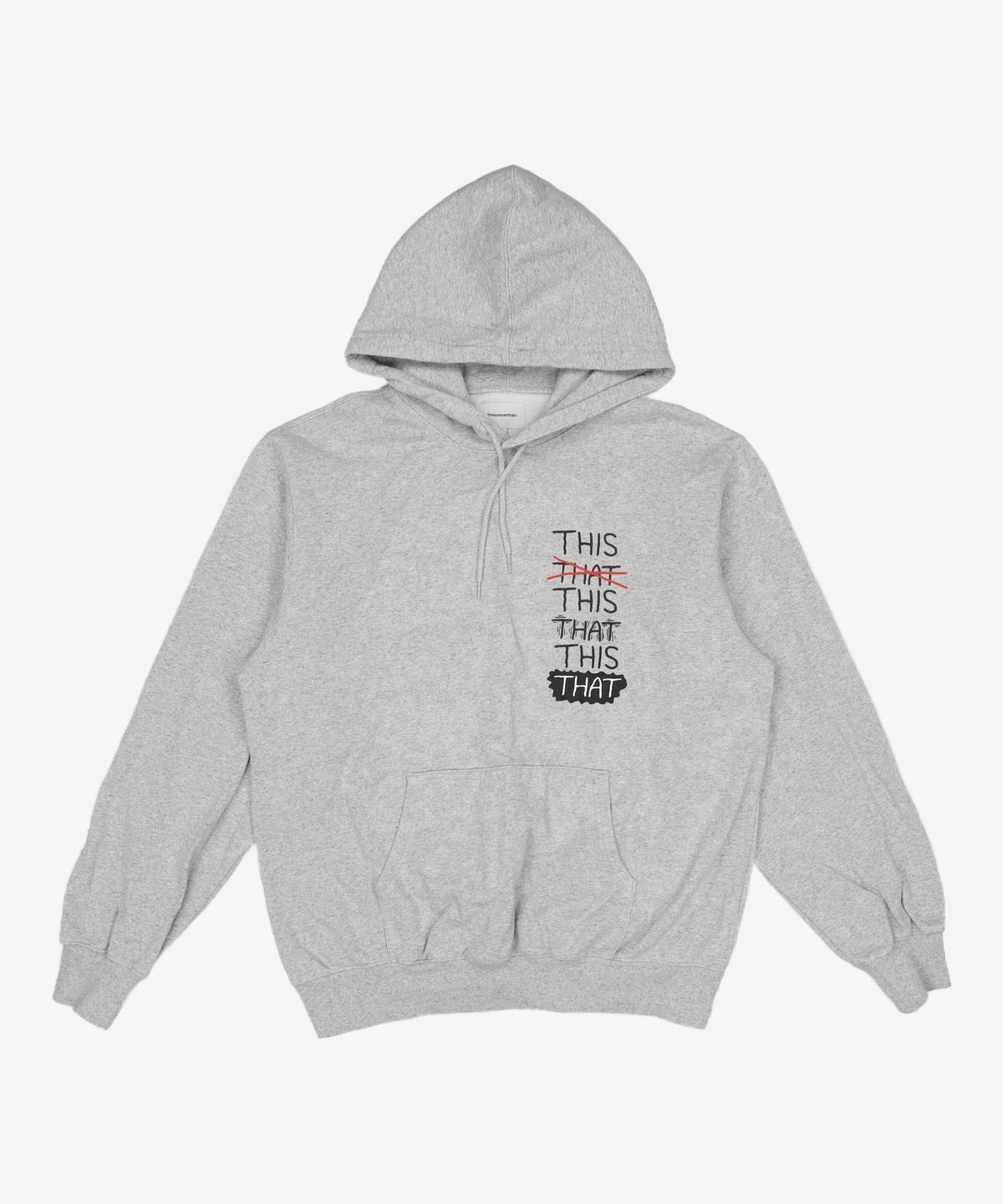디스이즈네버댓(THISISNEVERTHAT) THISTHAT Skate Hoodie Heather Grey L