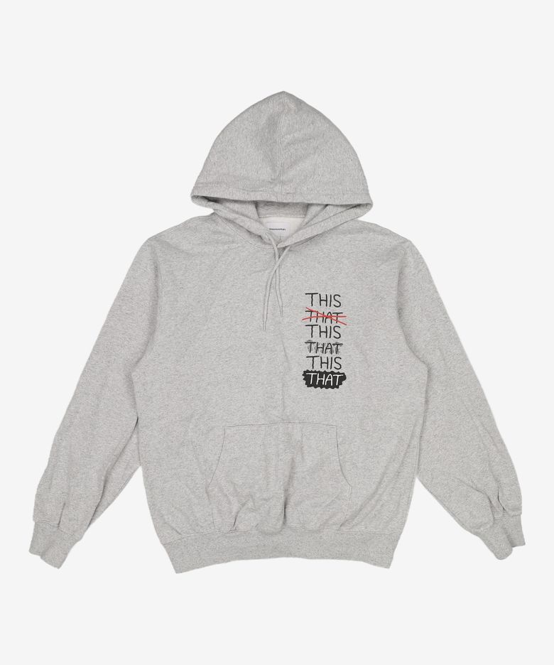 THISTHAT Skate Hoodie Heather Grey L