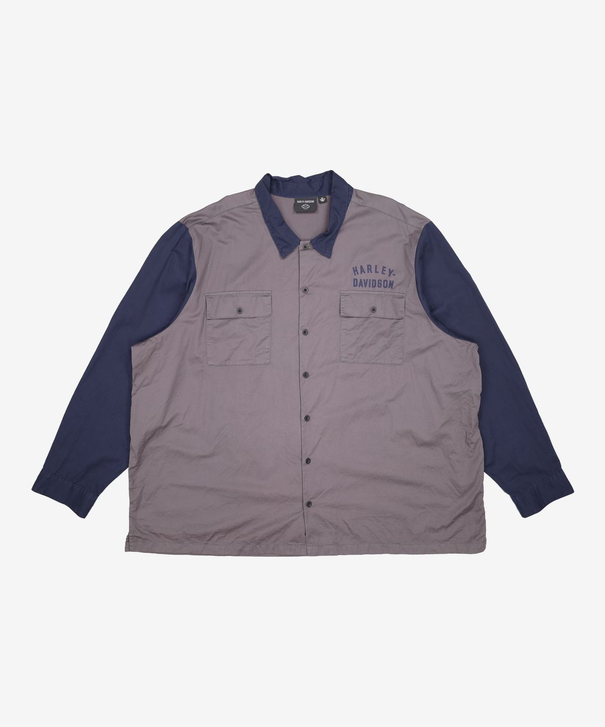 할리데이비슨(HARLEY-DAVIDSON) 남성 레이싱 컬러블록 긴팔셔츠 5XL