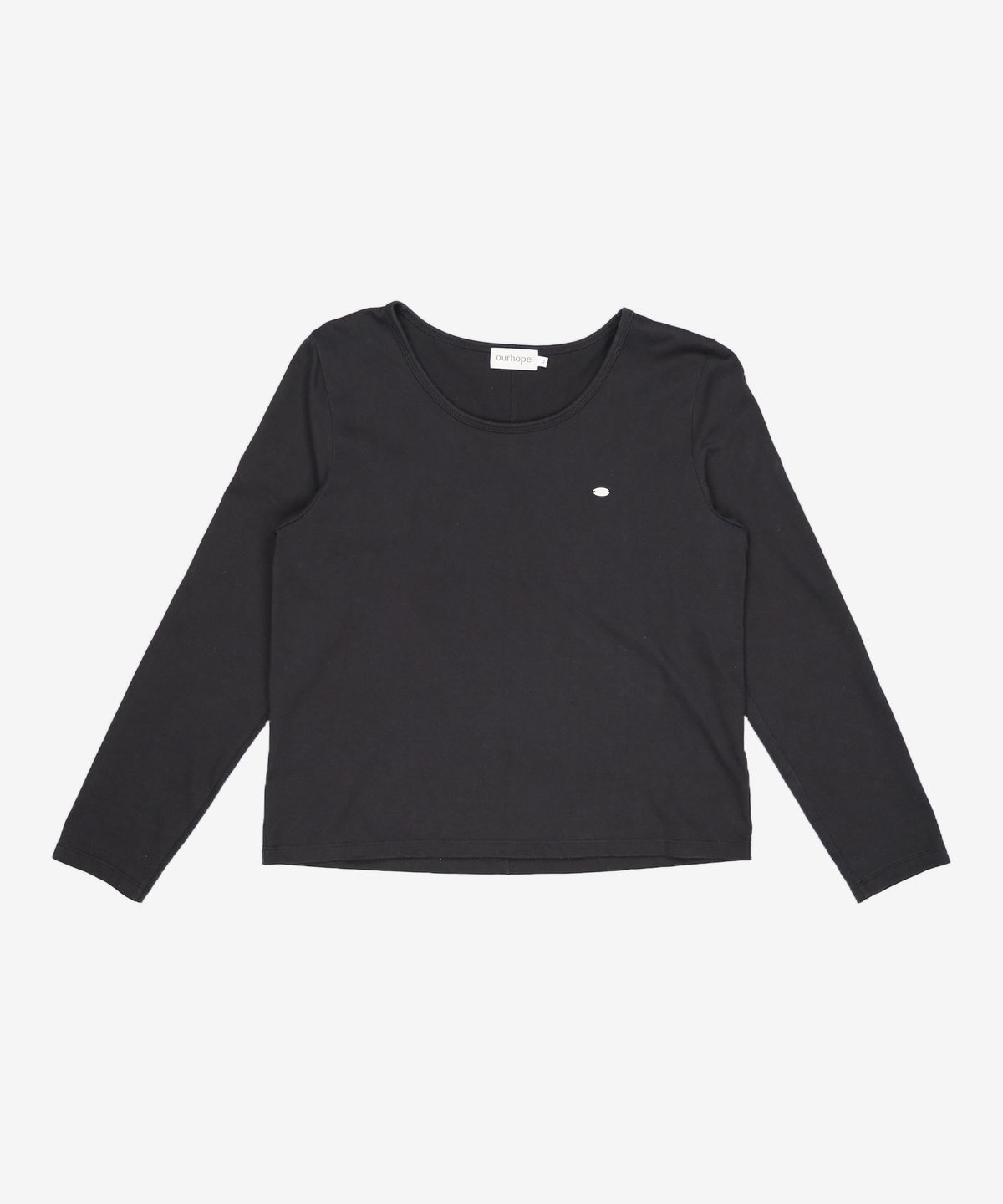 아워호프(OURHOPE) Logo Silky U-neck Sleeve T-shirt - 5color M