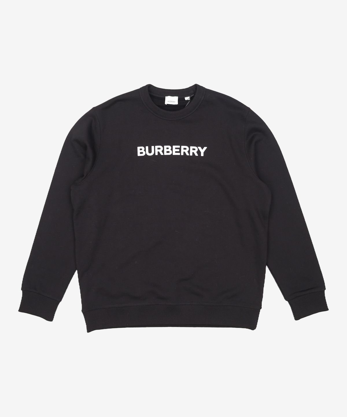 버버리(BURBERRY) 남성 로고 프린트 맨투맨 - 블랙 / 8055312 L