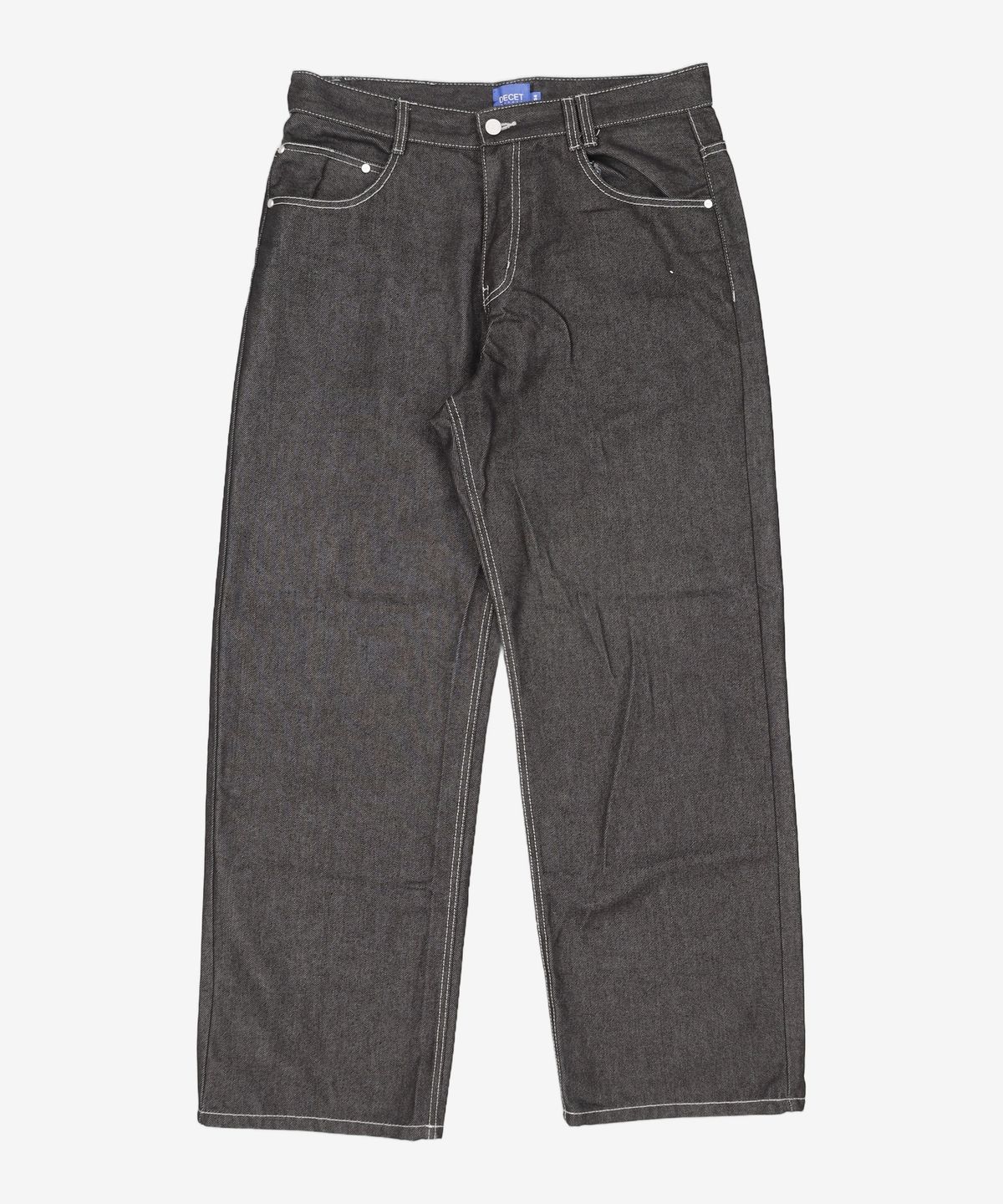데케트(DECET) Mid Rise Wide Jeans DCPT027AshBlack 34
