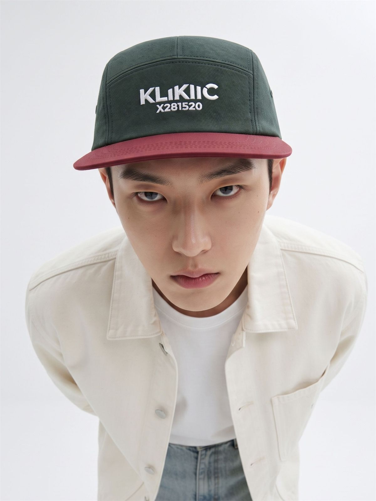 클리킥(KLIKIIC) 캠프캡 스트림 라인 레드&그린 SSCC-RGW