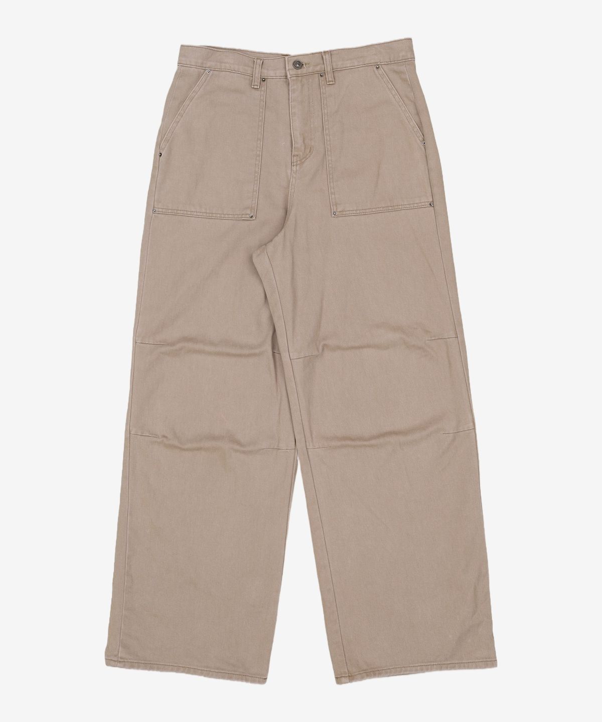 메종미네드(MAISON MINED) PIN-TUCK WASHED COTTON PANTS BEIGE M