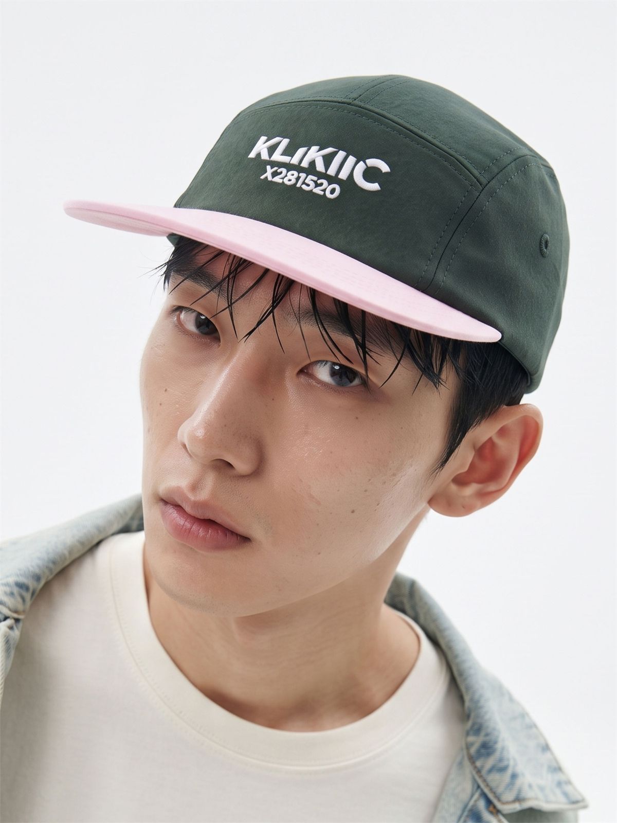 클리킥(KLIKIIC) 캠프캡 스트림 라인 핑크&그린 SSCC-PGW