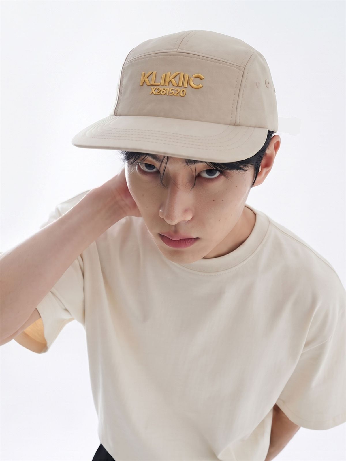 클리킥(KLIKIIC) 캠프캡 골드 라인 크림&크림 SSCC-CCD