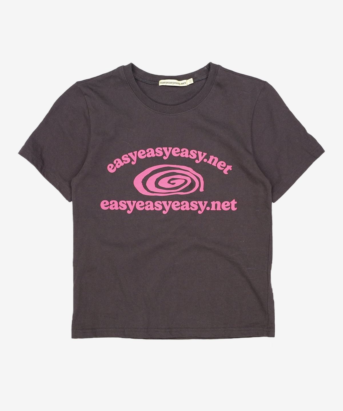 이지이지이지(EASYEASYEASY) Easy Bugs Coil Logo Tee Black S