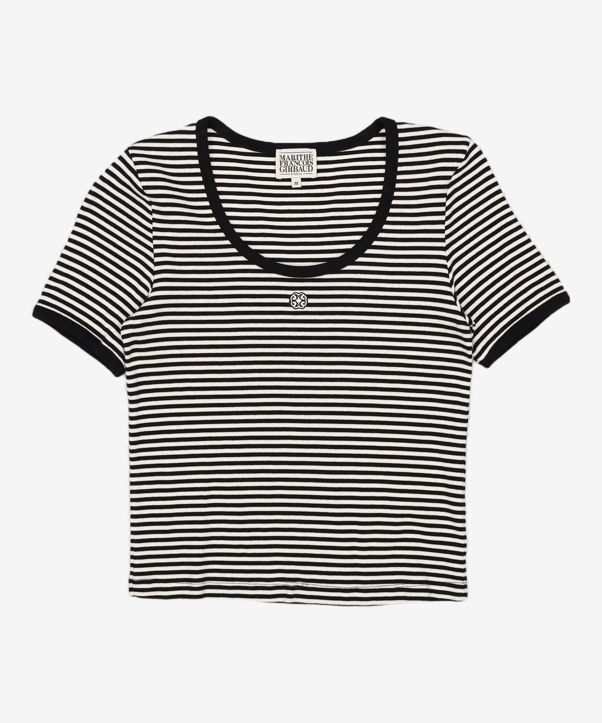 마리떼 프랑소와 저버(MARITHÉ + FRANҪOIS GIRBAUD) W DEEP NECK RINGER TEE navy M