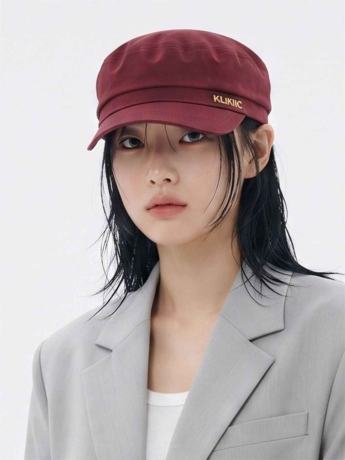 클리킥(KLIKIIC) 아미캡 골드 라인 레드&레드 PSAC-RRD