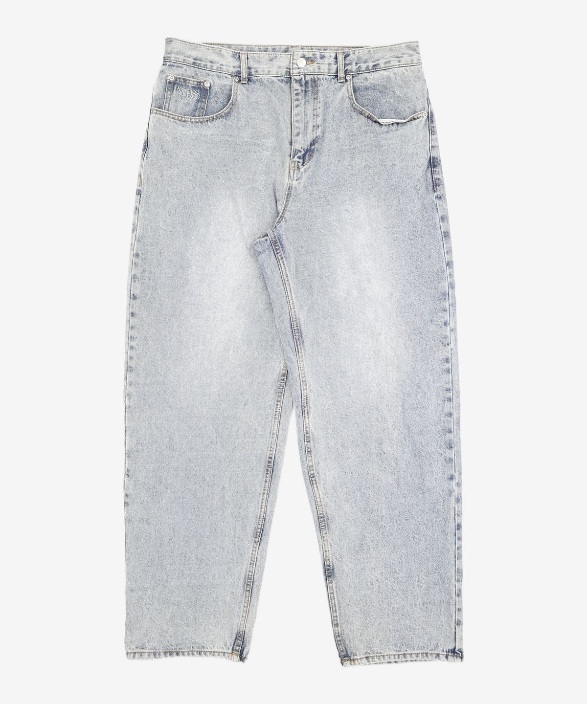 위캔더스(WKNDRS) GRAFFITI BAGGY DENIM PANTS (L.DENIM) XL
