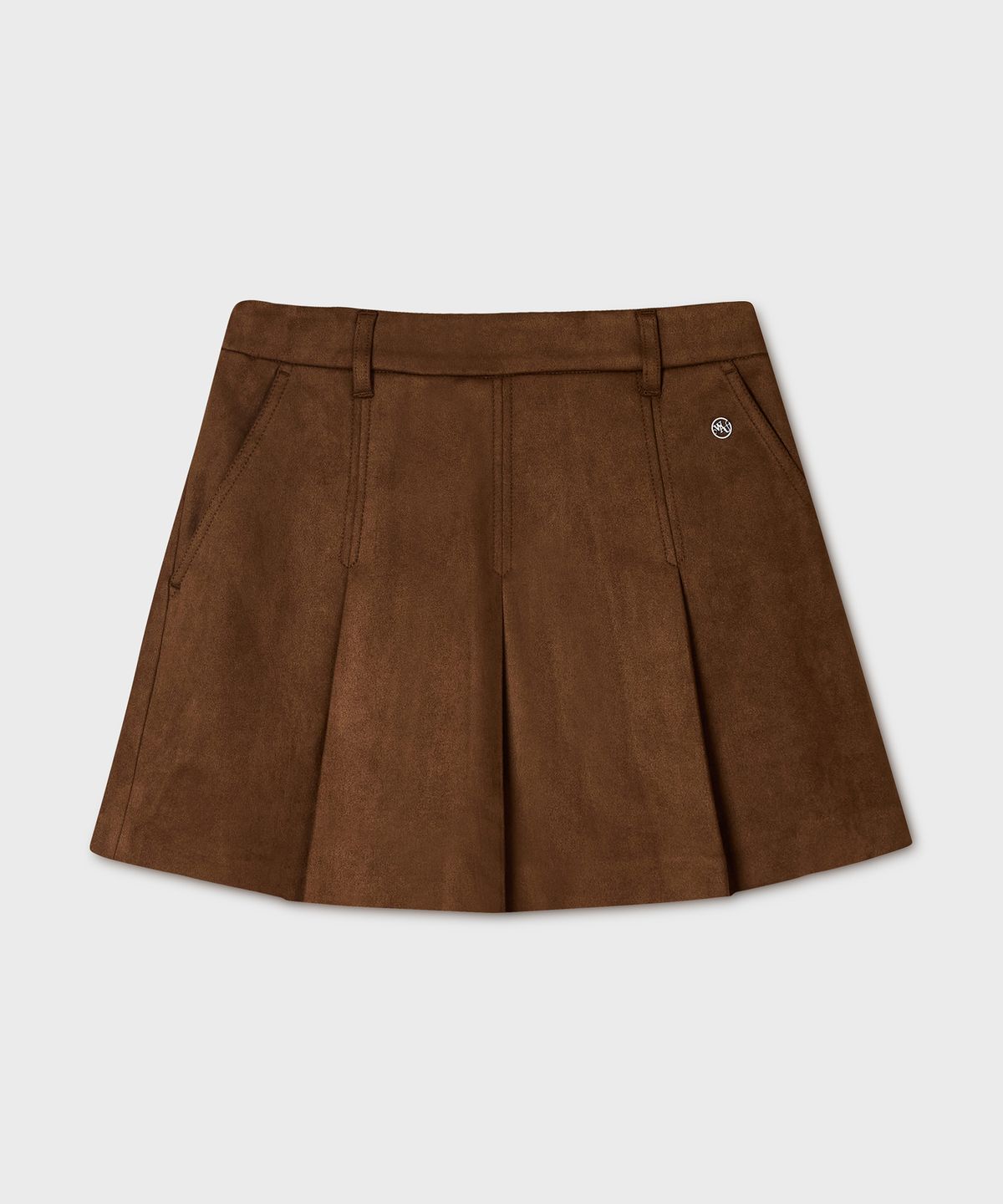 후아유(WHO.A.U) Synthetic Suede Pleats Skirt / WHWHG4942F