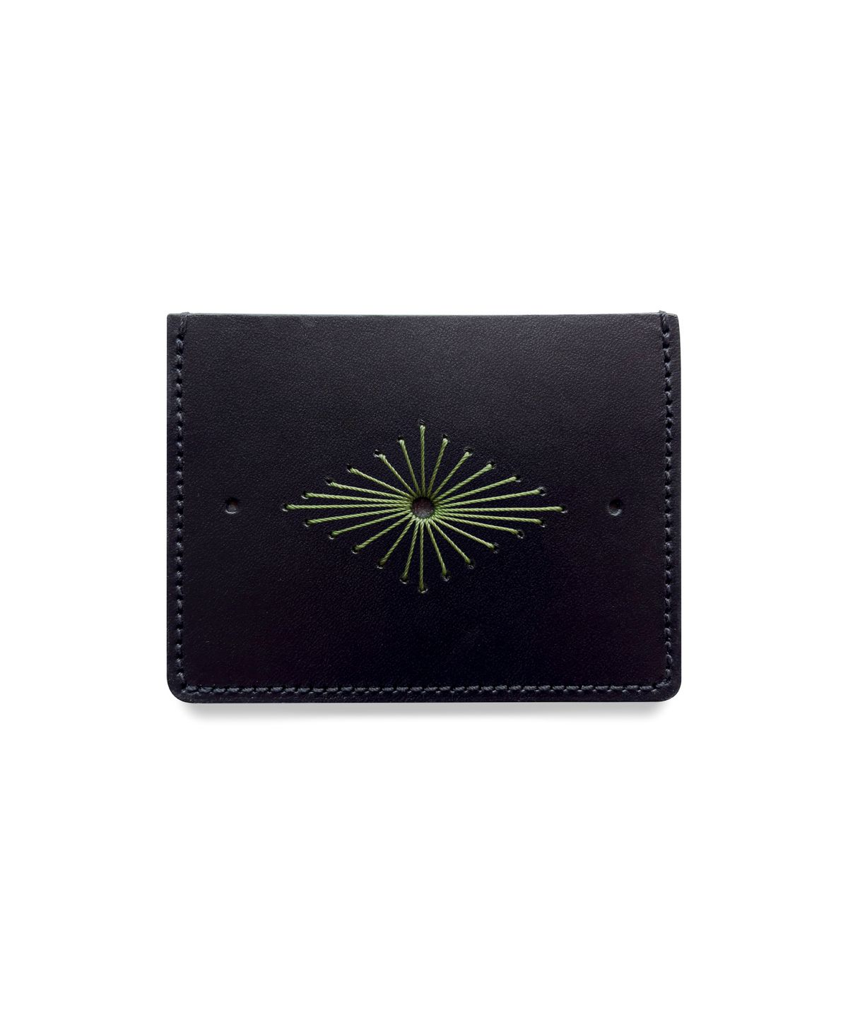 이스트아르고(EASTARGO) SUNBURST CARD WALLET (BLACK_olive green)