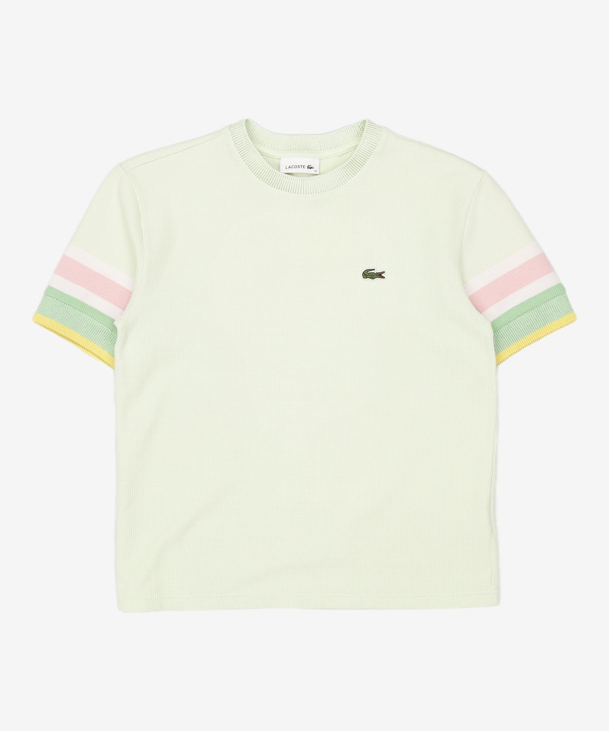 라코스테(LACOSTE) 여성 소매 배색 티셔츠 TF0606-51G FRC 36