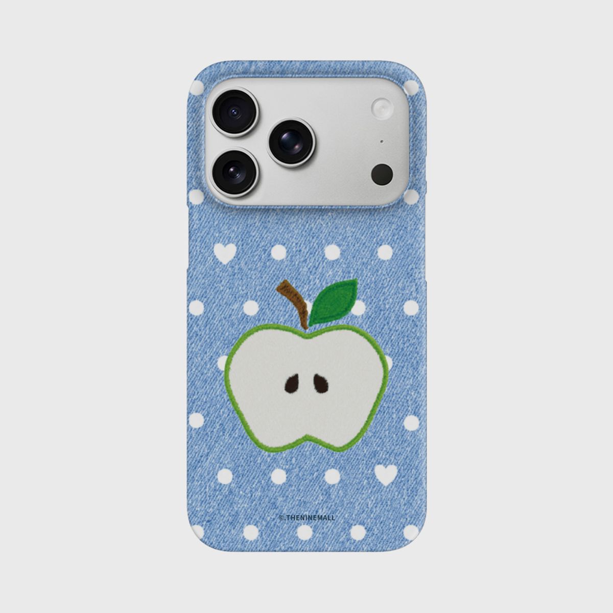 더나인몰(THE NINEMALL) denim apple dot [하드 폰케이스]