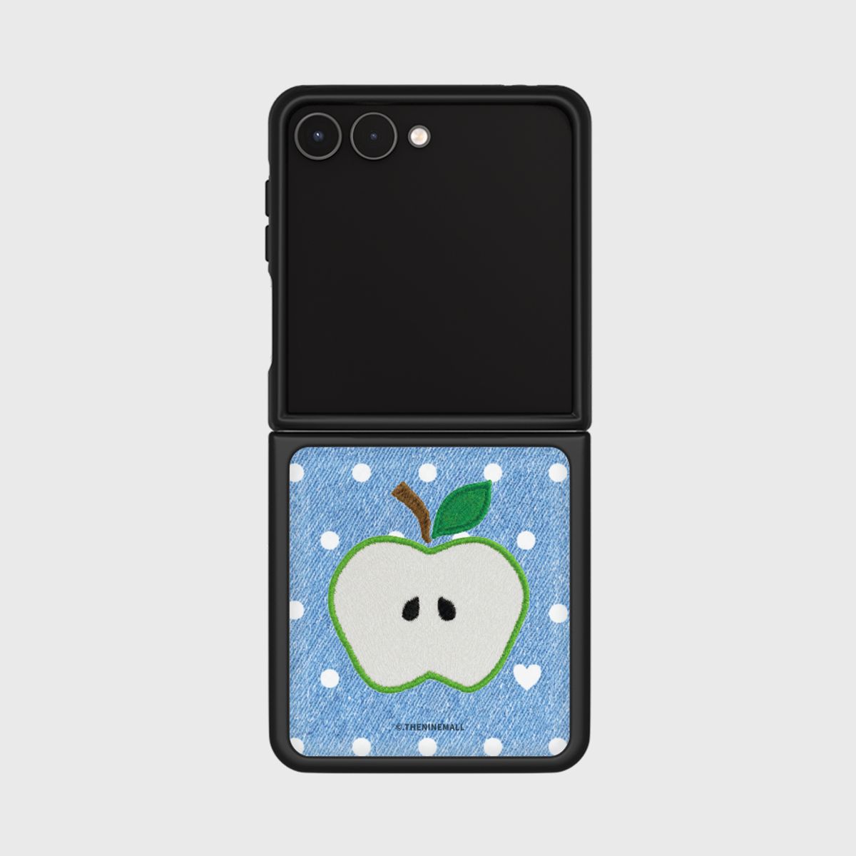 더나인몰(THE NINEMALL) denim apple dot [폴더블 블랙 범퍼케이스]