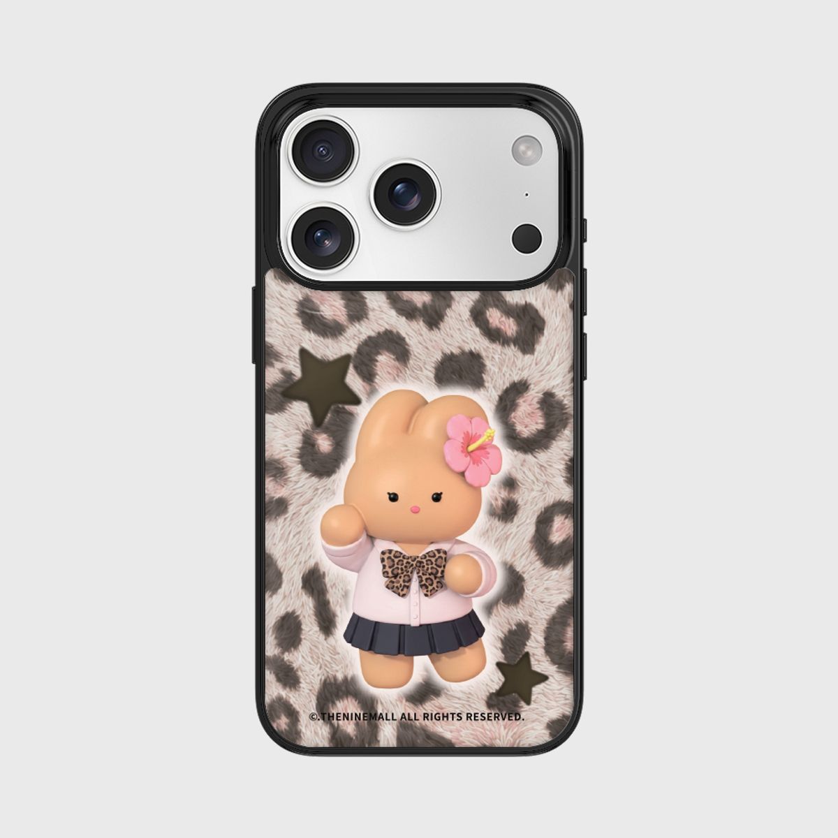 더나인몰(THE NINEMALL) leopard gyaru windy [블랙 범퍼케이스]