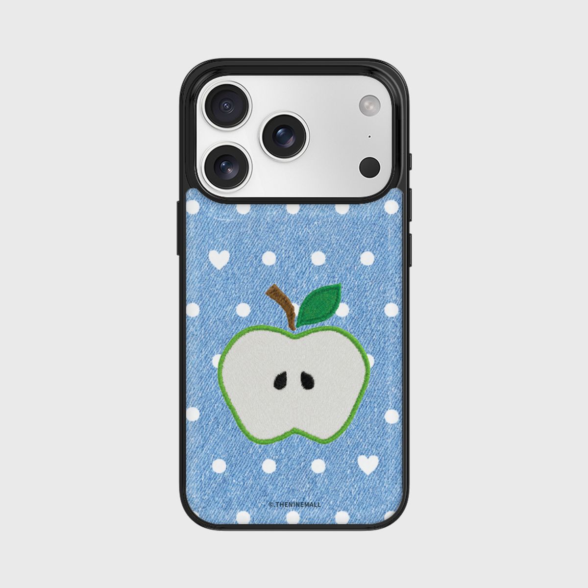 더나인몰(THE NINEMALL) denim apple dot [블랙 범퍼케이스]