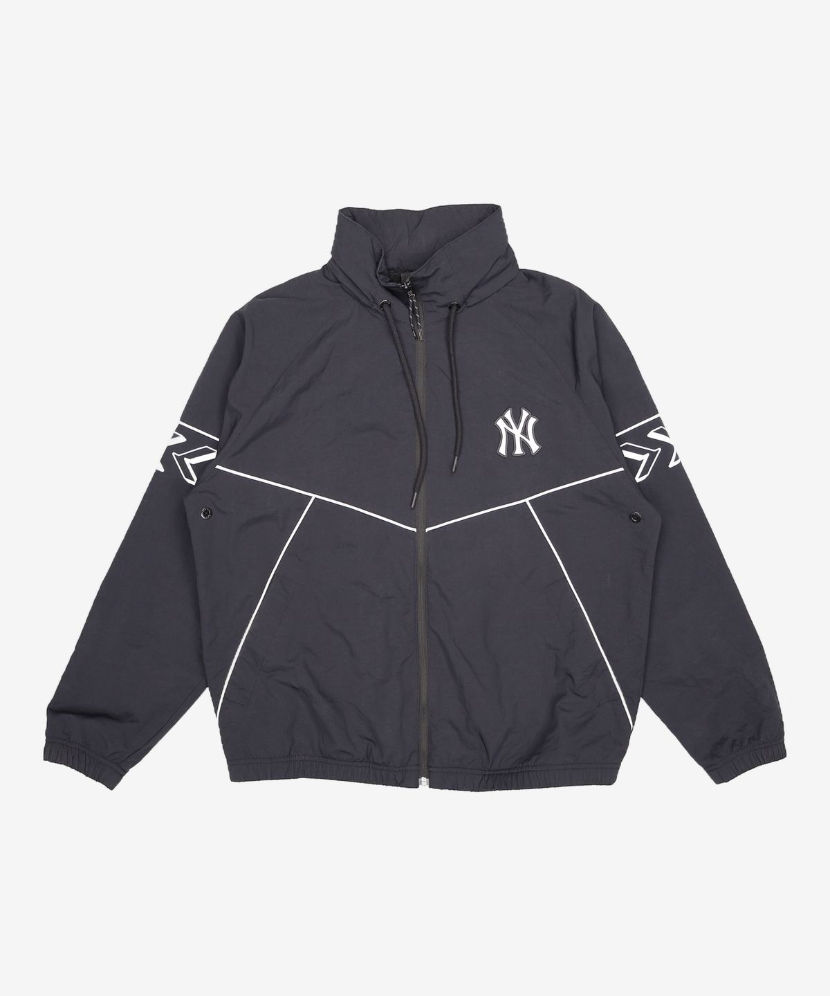엠엘비(MLB) 씸볼 히든후드 바람막이 NY (Black) 100