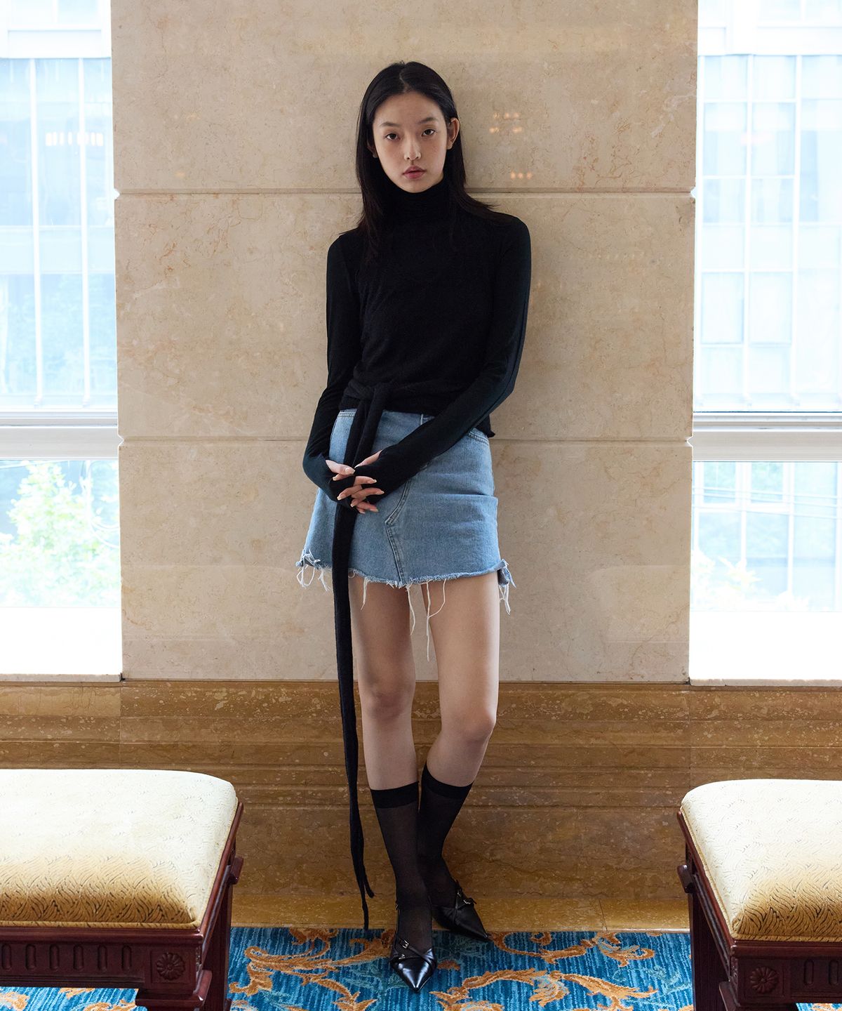 이프소마그넷(IFSO MAGNET) Layered Halterneck Knit