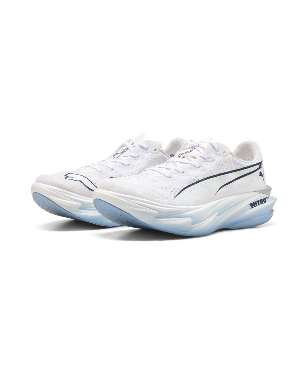 푸마(PUMA) 디비에이트 나이트로 엘리트 4 우먼스 - 푸마 화이트:샴브레이 블루:페르시안 블루 / 312128-09
