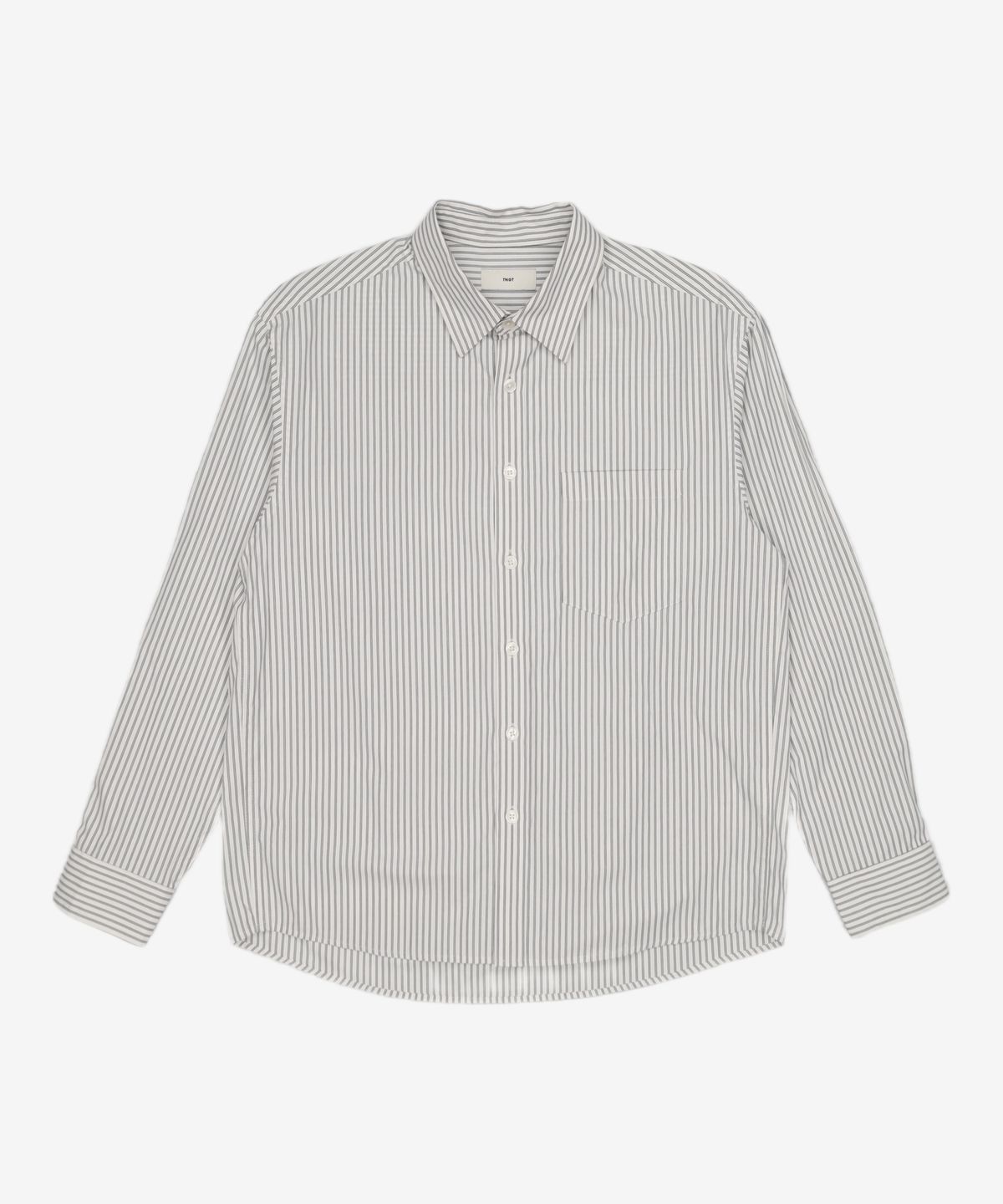 티엔지티(TNGT) Office Stripe Shirt (Dusty Blue) TNSH5F105B2 95
