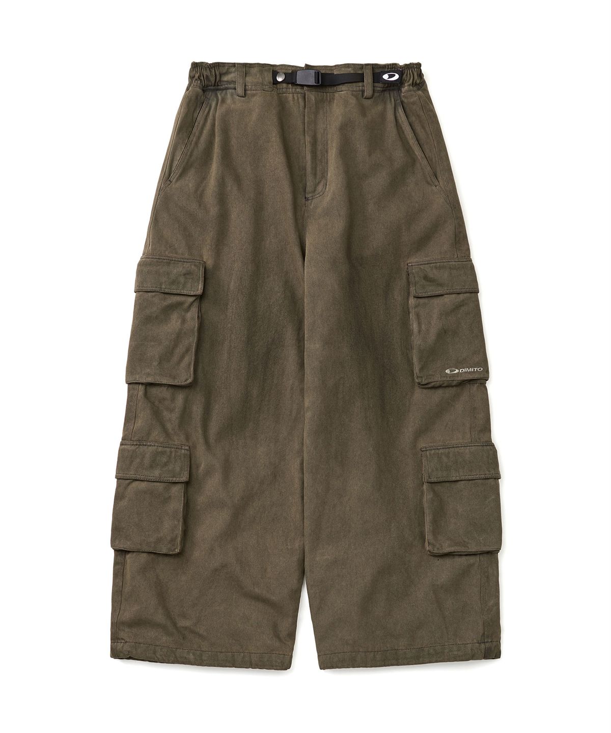 디미토(DIMITO) DENIM MULTI CARGO PANTS (WIDE FIT LV.2) DW BROWN