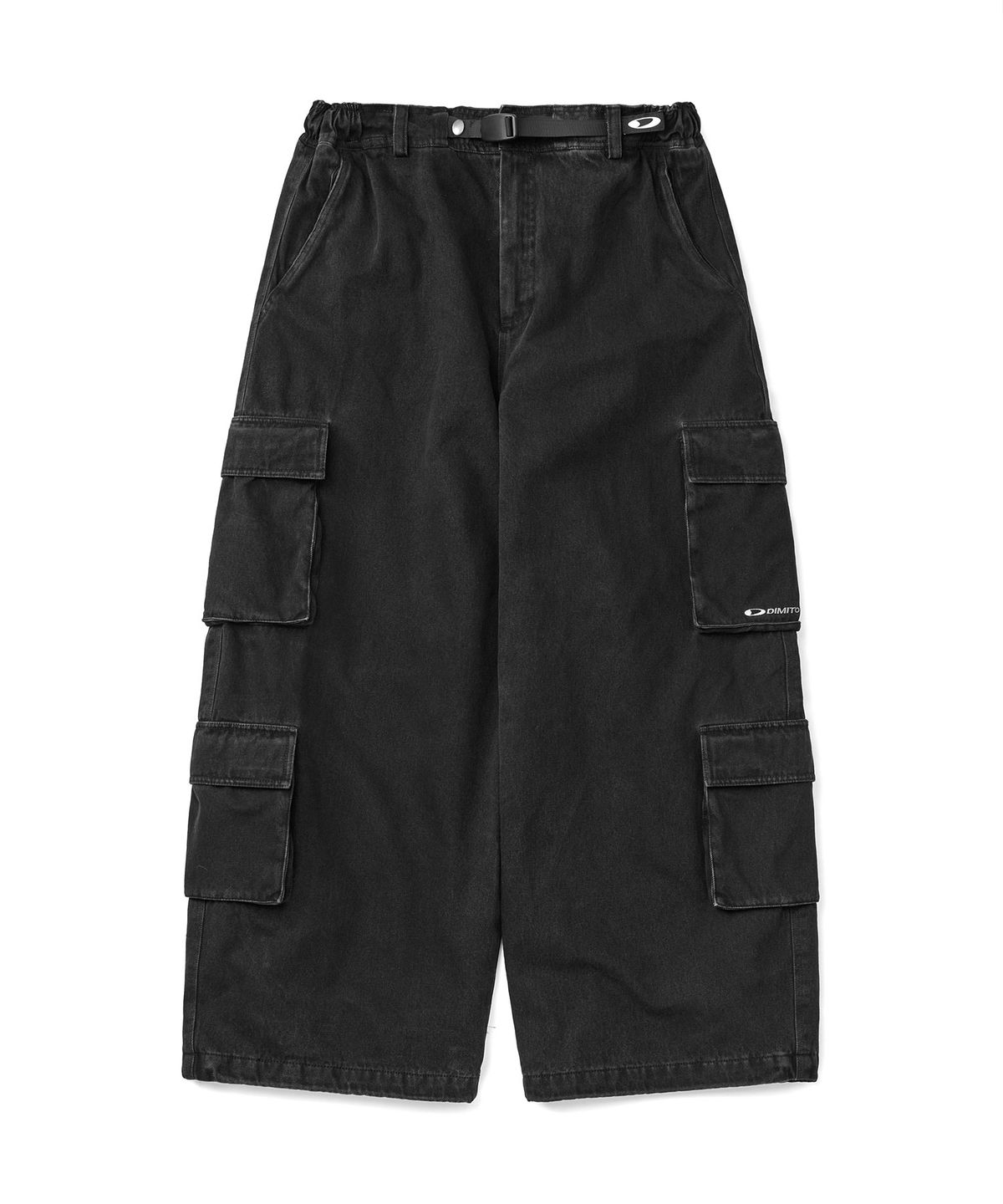 디미토(DIMITO) DENIM MULTI CARGO PANTS (WIDE FIT LV.2) DW BLACK
