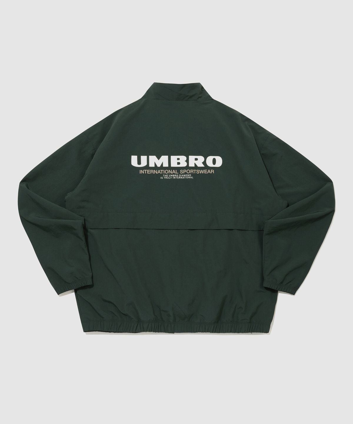 엄브로(UMBRO) 클래식 스탠넥 웜업 바람막이 자켓 그린 UR321CJK93