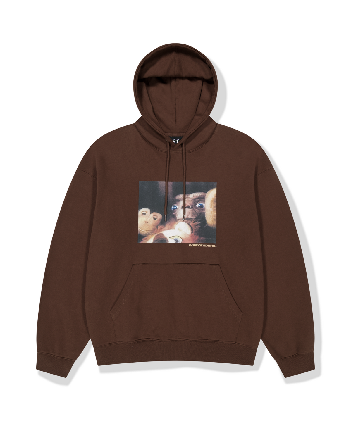 위캔더스(WKNDRS) WKNDRS x E.T. HOODIE (BROWN)