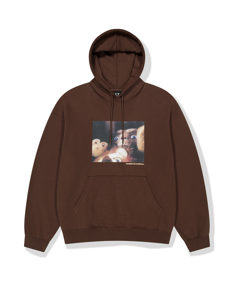WKNDRS x E.T. HOODIE (BROWN)
