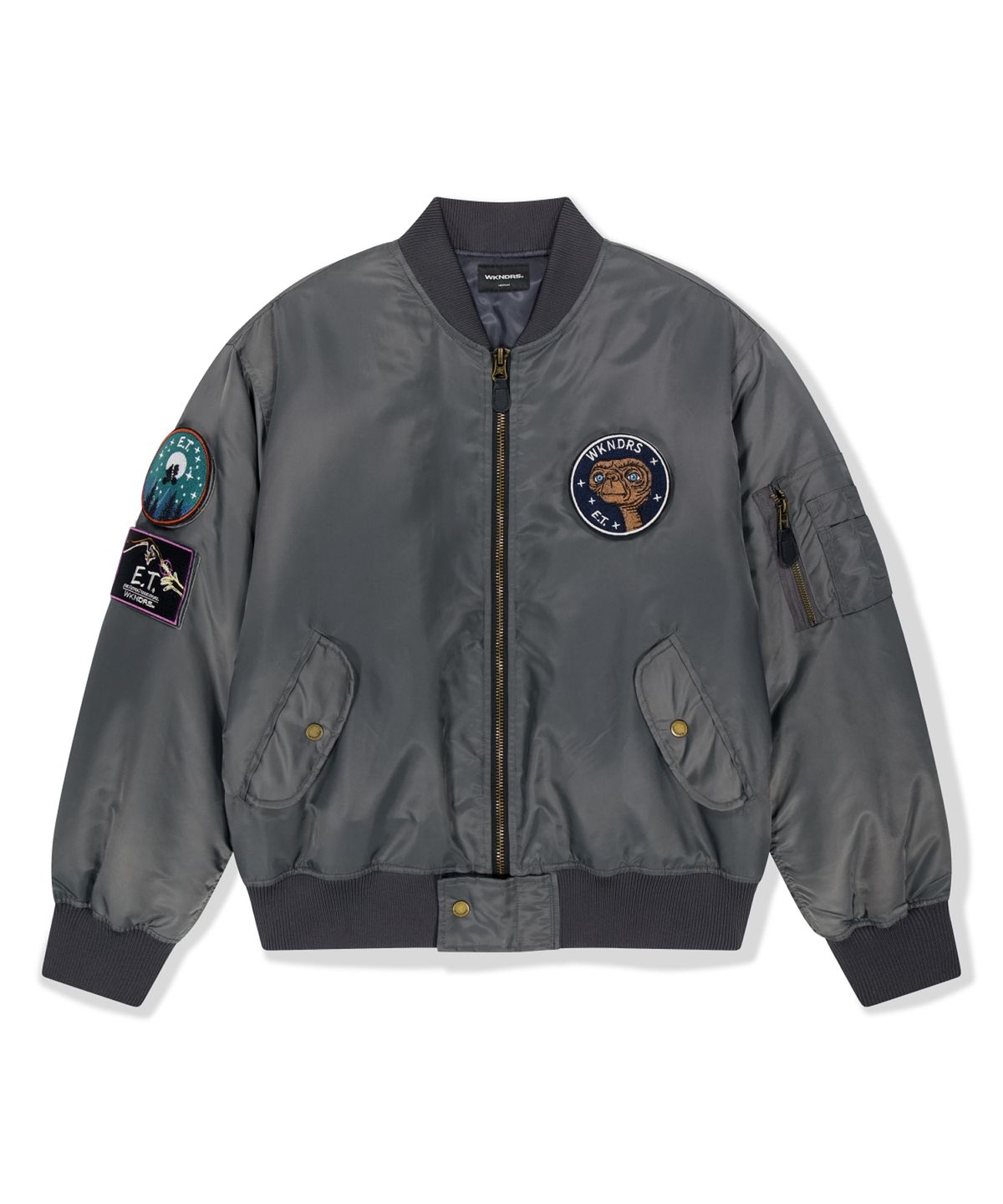 위캔더스(WKNDRS) WKNDRS x E.T. OG MA-1 JACKET (GUNMETAL)
